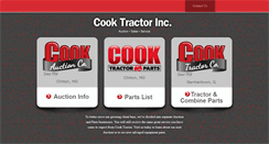 Desktop Screenshot of cooktractorinc.com